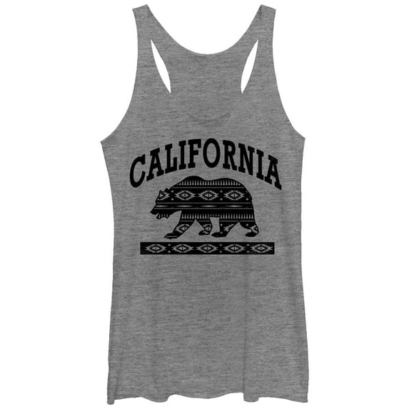 Women's Lost Gods California Bear Print Racerback Tank Top