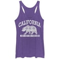 thumbnail image 1 of Women's Lost Gods California  Print  Racerback Tank Top Purple Heather Small, 1 of 3