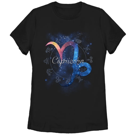 Women's Lost Gods Capricorn Graphic Tee Black Medium