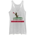thumbnail image 1 of Women's Lost Gods Cat Republic Flag Yarn  Racerback Tank Top White Heather Small, 1 of 3