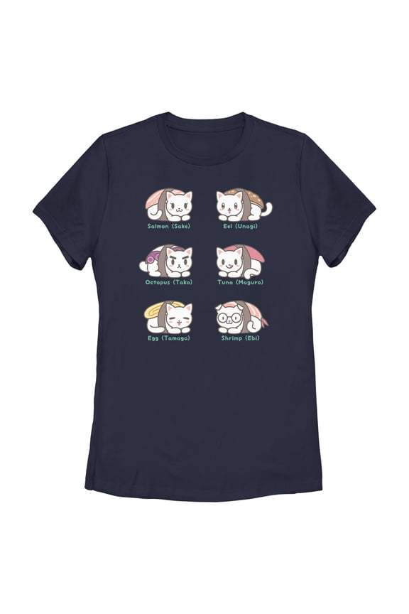 Women's Lost Gods Cute Cats Nyagiri Graphic T-Shirt