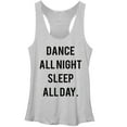thumbnail image 1 of Women's Lost Gods Dance All Night  Racerback Tank Top Gray Heather Large, 1 of 3
