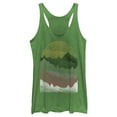 thumbnail image 1 of Women's Lost Gods Desert Landscape Racerback Tank Top Envy Green X Small, 1 of 4