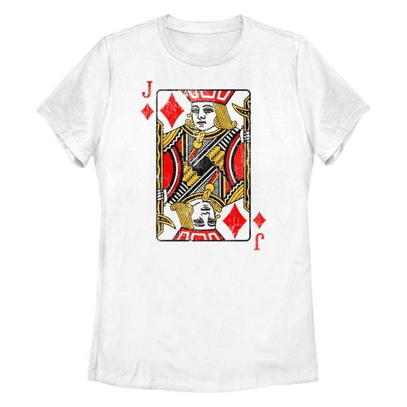 Women's Lost Gods Distressed Diamond Jack Graphic T-Shirt