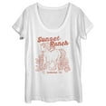 thumbnail image 1 of Women's Lost Gods Distressed Sunset Ranch  Scoop Neck White Small, 1 of 4