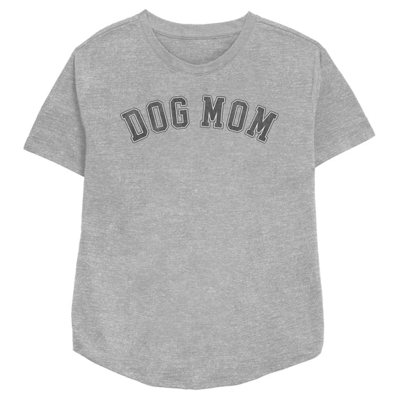 Women's Lost Gods Dog Mom Graphic Tee Athletic Heather Small
