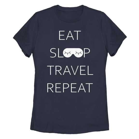 Women's Lost Gods Eat Sleep Travel  Graphic T-Shirt