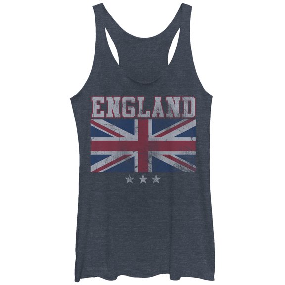 Women's Lost Gods England Union Jack Stars  Racerback Tank Top