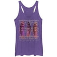 thumbnail image 1 of Women's Lost Gods Feather Dreams  Racerback Tank Top Purple Heather X Large, 1 of 3