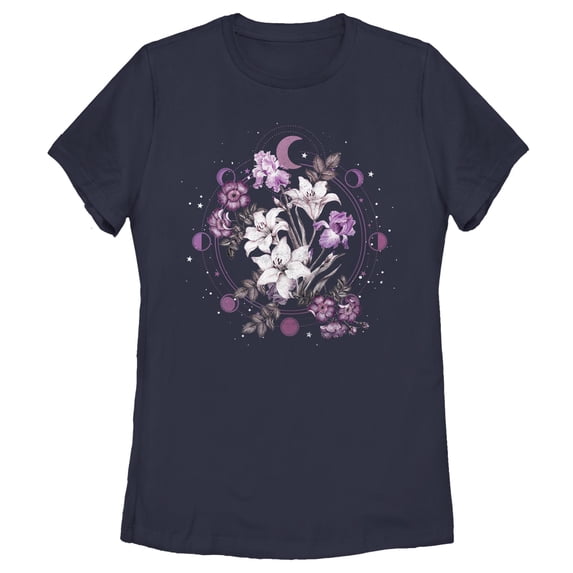 Women's Lost Gods Floral Moon Graphic T-Shirt