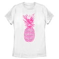 thumbnail image 1 of Women's Lost Gods Geometric Print Pineapple  Graphic Tee White Small, 1 of 4