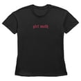 thumbnail image 1 of Women's Lost Gods Girl Math Old English  Graphic Tee Black X Large, 1 of 3