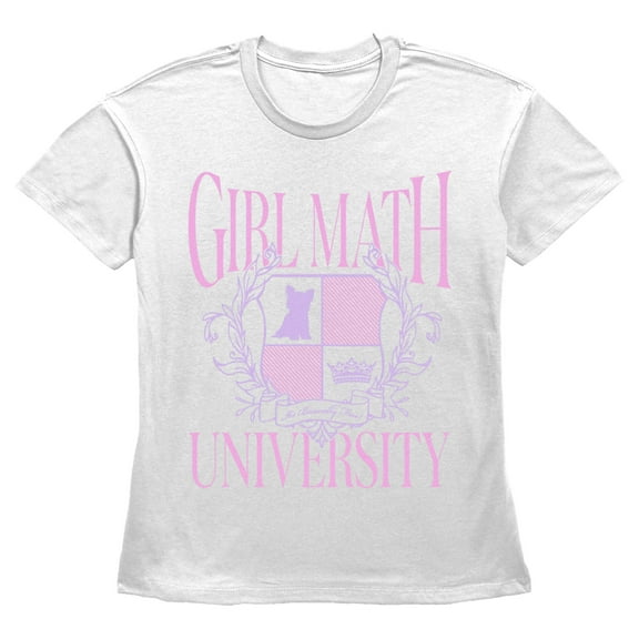 Women's Lost Gods Girl Math University Graphic Tee White X Large