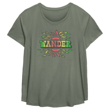 Women's Lost Gods Gradient Retro Wander  Graphic T-Shirt