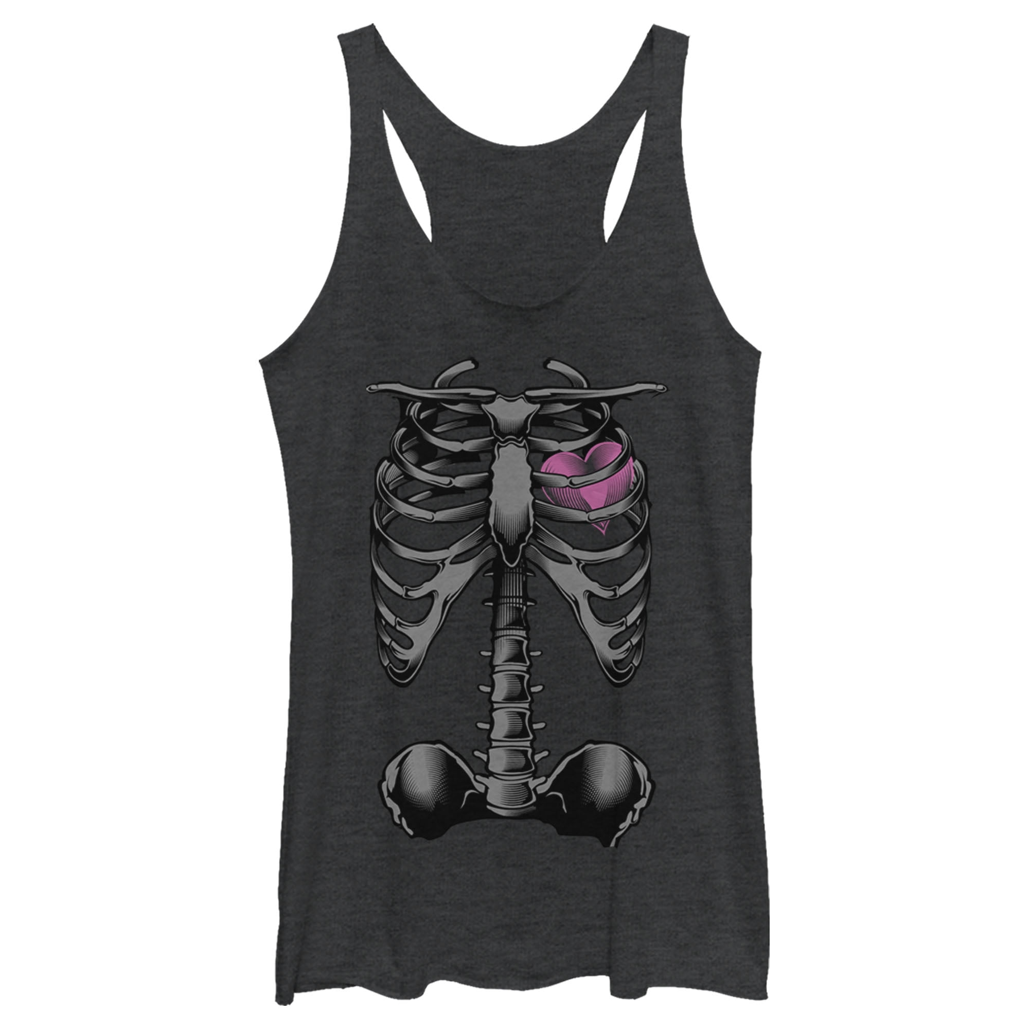 LOST GODS Women' Lot God Halloween Skeleton Rib Cage Heart