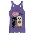 thumbnail image 1 of Women's Lost Gods Halloween Treat Friends Racerback Tank Top Purple Heather Small, 1 of 4