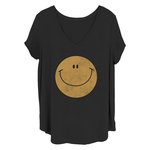 Women's Lost Gods Happy Smiley Face  Graphic T-Shirt