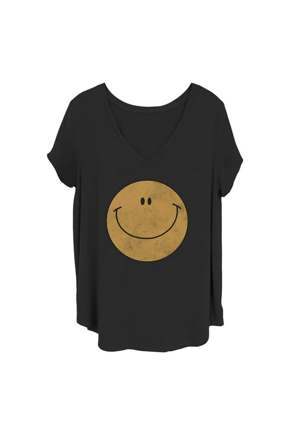 Women's Lost Gods Happy Smiley Face  Graphic T-Shirt