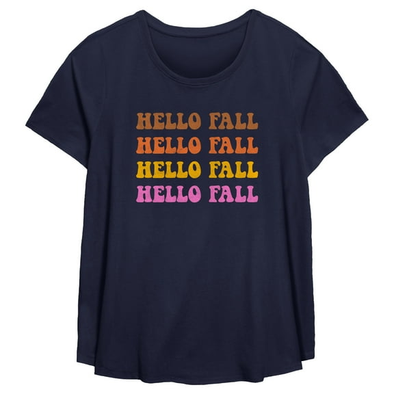 Women's Lost Gods Hello Fall  Graphic T-Shirt