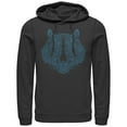 thumbnail image 1 of Women's Lost Gods Henna Tiger Print  Pull Over Hoodie Black Medium, 1 of 3