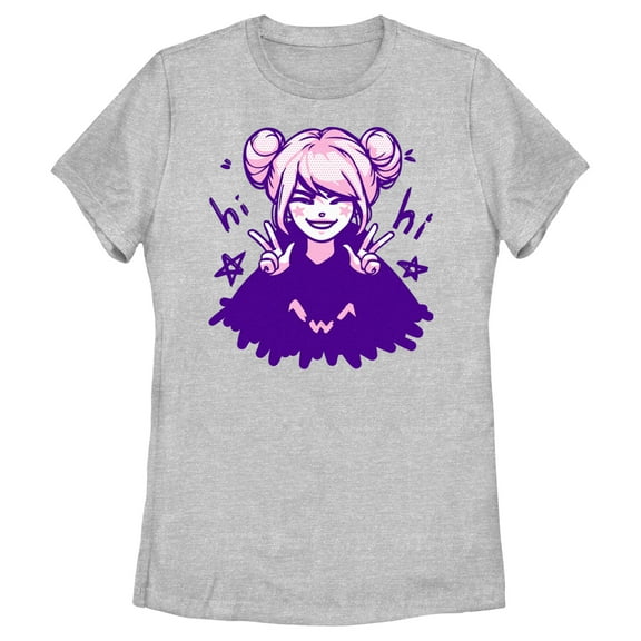 Women's Lost Gods Hi Shoujo Pink Haired Graphic T-Shirt