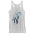 thumbnail image 1 of Women's Lost Gods Horse Pattern  Racerback Tank Top White Heather Small, 1 of 3