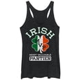 thumbnail image 1 of Women's Lost Gods Irish Most Valuable Partier Racerback Tank Top Black Heather Medium, 1 of 3