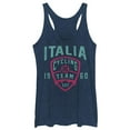 thumbnail image 1 of Women's Lost Gods Italia Cycling Team Est 1960  Racerback Tank Top Navy Blue Heather Large, 1 of 3