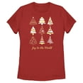 thumbnail image 1 of Women's Lost Gods Joy to the World  Graphic Tee Red Small, 1 of 4