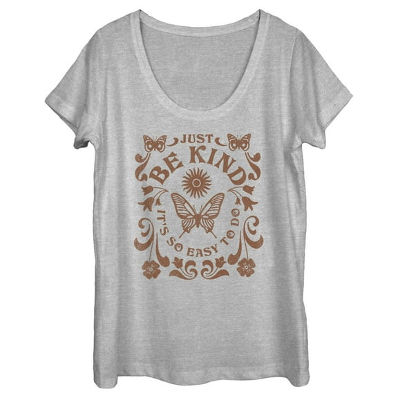 Women's Lost Gods Just Be Kind  Scoop Neck Athletic Heather Medium