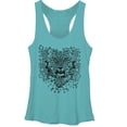thumbnail image 1 of Women's Lost Gods Leopard Print Racerback Tank Top Tahiti Blue Small, 1 of 3
