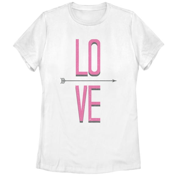 Women's Lost Gods Love Arrow Graphic Tee White X Large