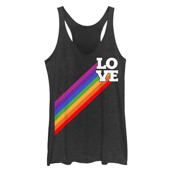 Women's Lost Gods Love Rainbow Trail Racerback Tank Top