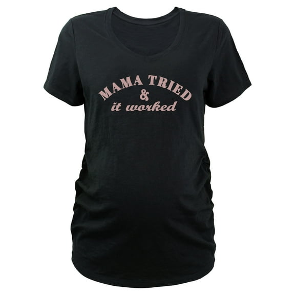 Women's Lost Gods Mama Tried & It Worked Graphic Maternity T-Shirt