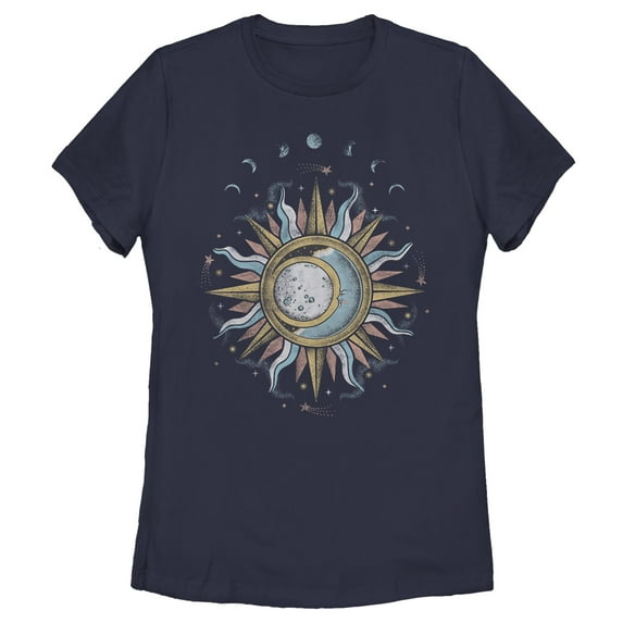 Women's Lost Gods Mystic Sun and Moon Graphic T-Shirt