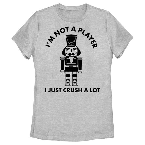 Women's Lost Gods Nutcracker I Just Crush a Lot Graphic Tee Athletic Heather Small