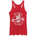 thumbnail image 1 of Women's Lost Gods Pong Sink It Drink It  Racerback Tank Top Red Heather X Large, 1 of 3