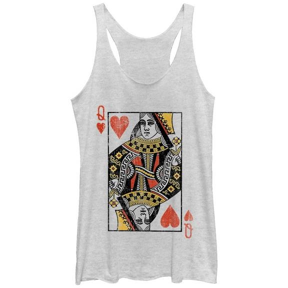 Women's Lost Gods Queen of Hearts  Racerback Tank Top