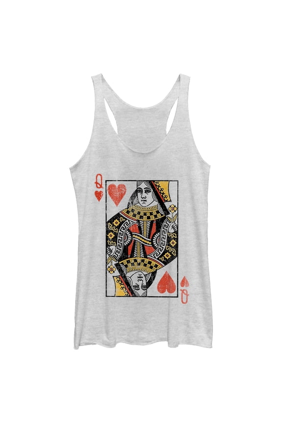 Women's Lost Gods Queen of Hearts Racerback Tank Top