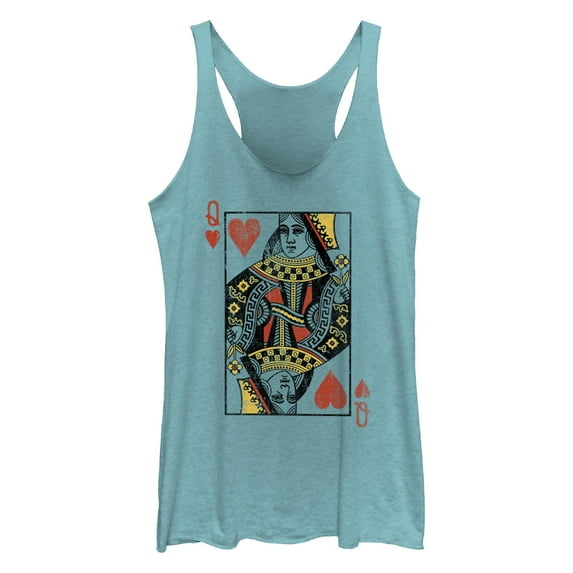 Women's Lost Gods Queen of Hearts Racerback Tank Top