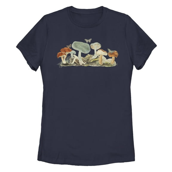 Women's Lost Gods Retro Mushrooms Graphic T-Shirt