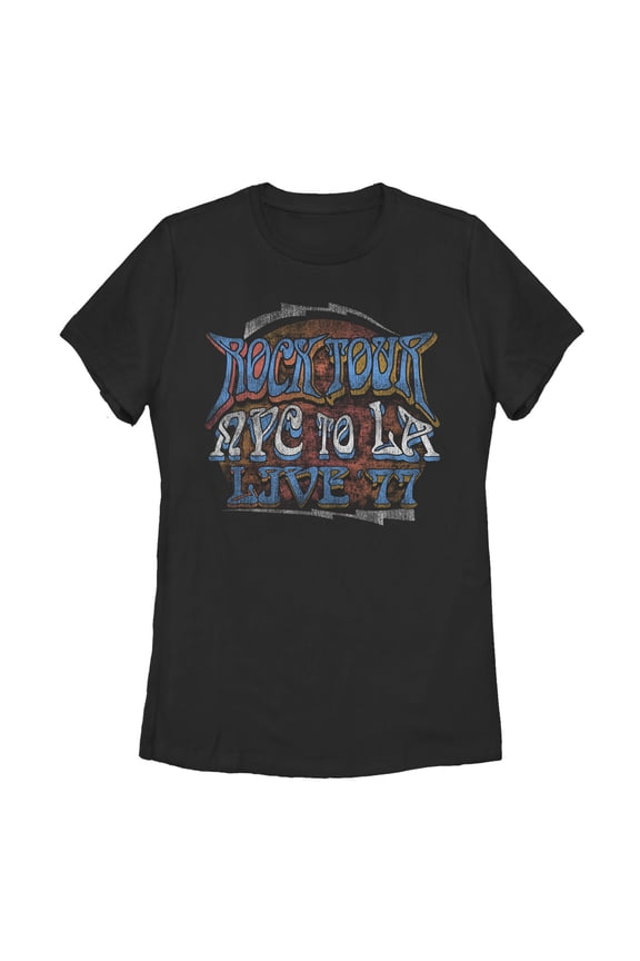Women's Lost Gods Rock Tour NYC to LA Graphic T-Shirt