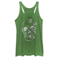 thumbnail image 1 of Women's Lost Gods Rose Skull Portrait  Racerback Tank Top, 1 of 4