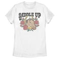 thumbnail image 1 of Women's Lost Gods Saddle Up Horse  Graphic Tee White Large, 1 of 4