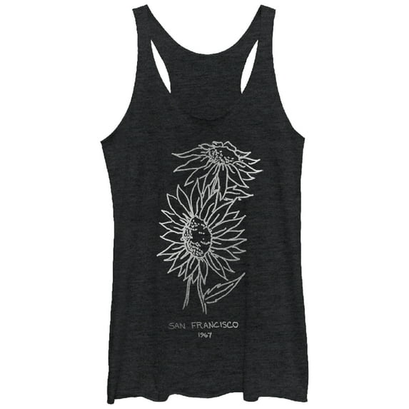 Women's Lost Gods San Francisco 1967 Racerback Tank Top Black Heather Large