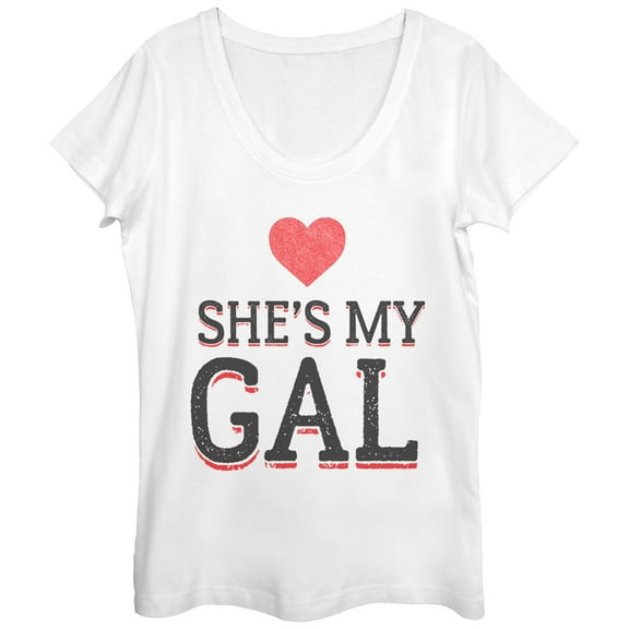 Women's Lost Gods She's My Gal  Scoop Neck White 2X Large