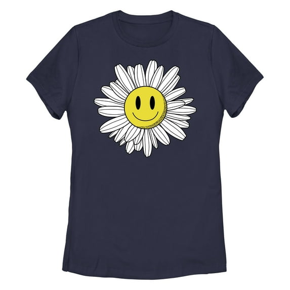 Women's Lost Gods Smiley Daisy Graphic T-Shirt
