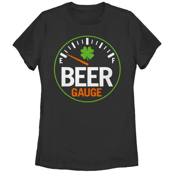 Women's Lost Gods St. Patrick's Day Gauge  Graphic Tee Black Large