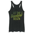 thumbnail image 1 of Women's Lost Gods St. Patrick's Day Let the Shenanigans Begin Racerback Tank Top Black Heather X Large, 1 of 4