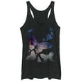 thumbnail image 1 of Women's Lost Gods Starry Butterfly  Racerback Tank Top Black Heather Large, 1 of 3
